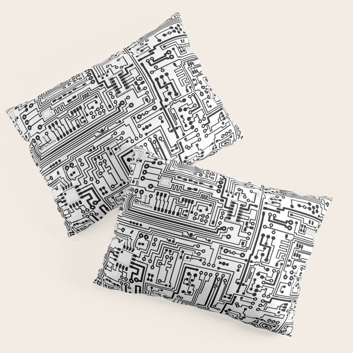 Circuit Board Pillow Sham Gallery Image 3