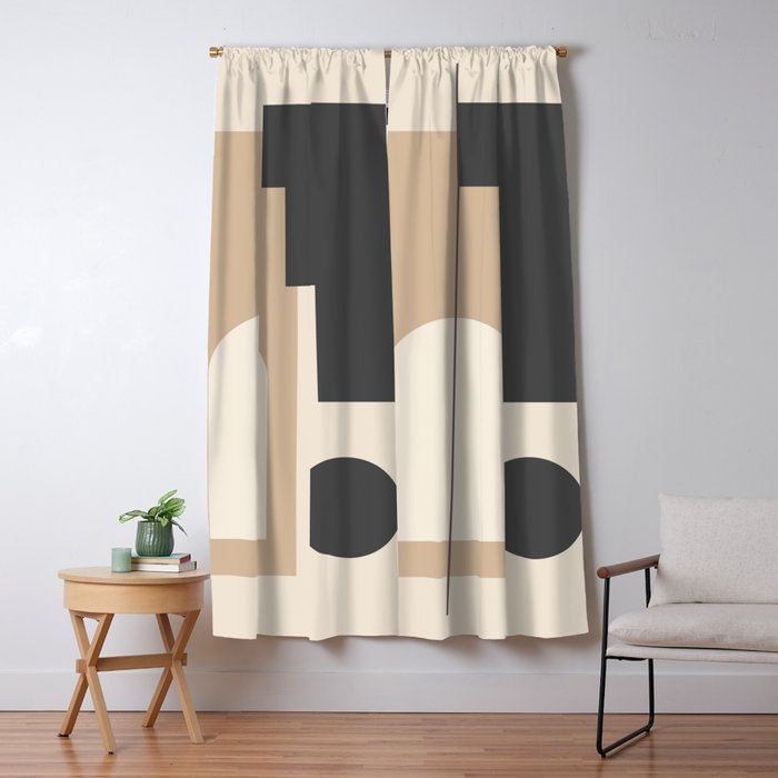 Minimal Geometric Shapes 76 Window Curtain Gallery Image 5