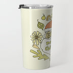 more cheer // retro santa // art by surfy birdy Travel Mug Gallery Image 3