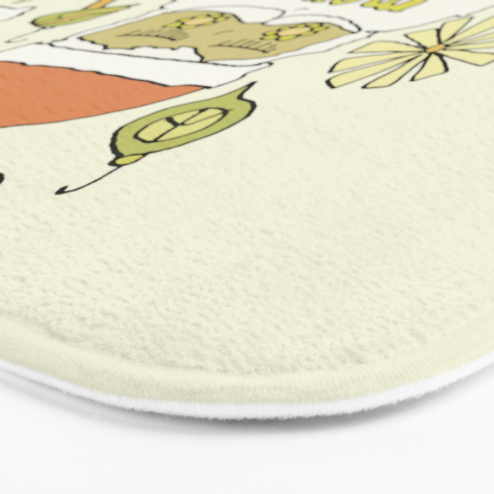 more cheer // retro santa // art by surfy birdy Bath Mat Gallery Image 3