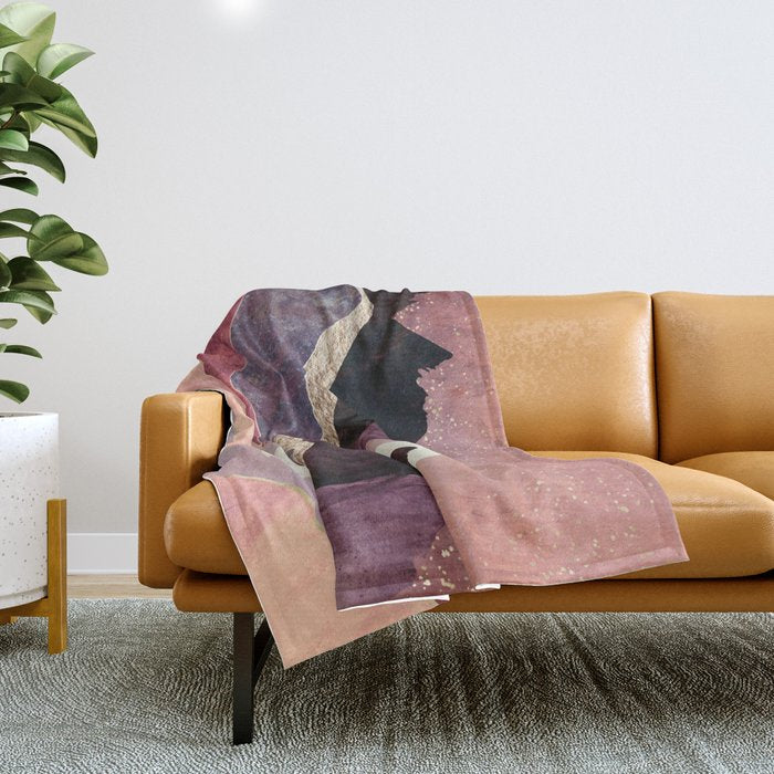 Blush Vista Throw Blanket Gallery Image 1