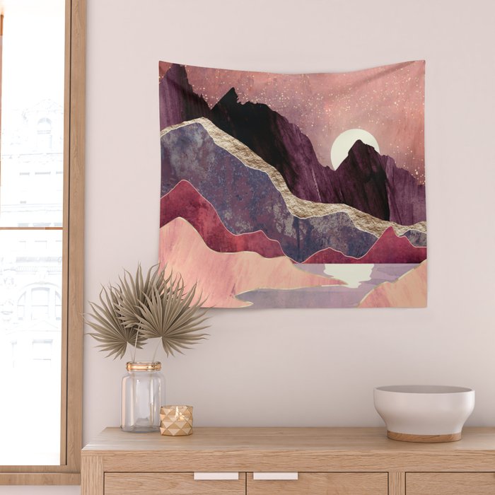 Blush Vista Wall Tapestry Gallery Image 2