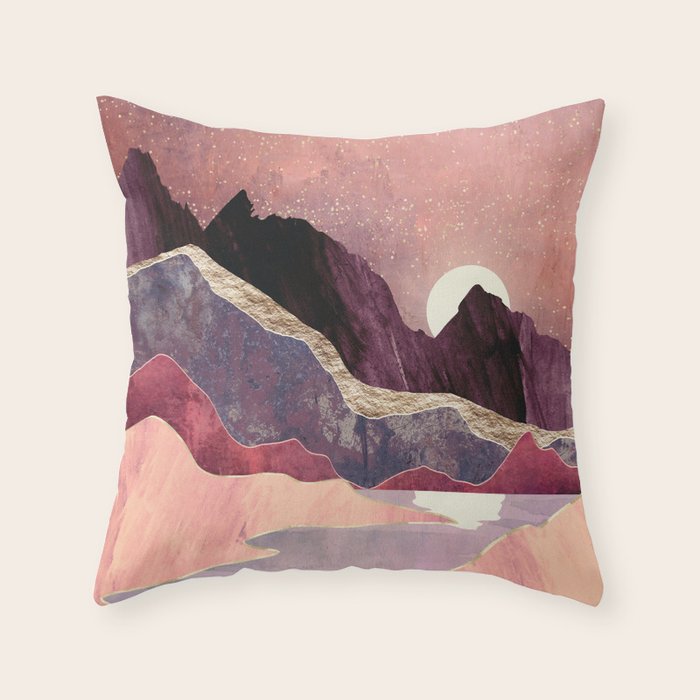 Blush Vista Throw Pillow Gallery Image 6