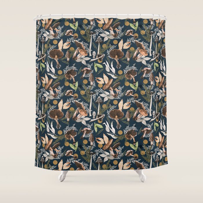Nighttime autumn nature DB Shower Curtain Gallery Image 1