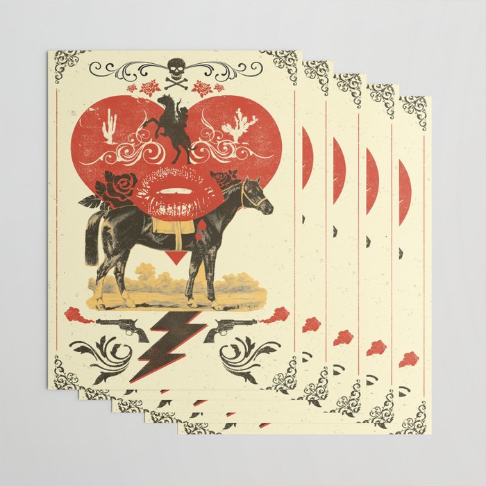 GOTHIC COWBOY Wrapping Paper Gallery Image 3