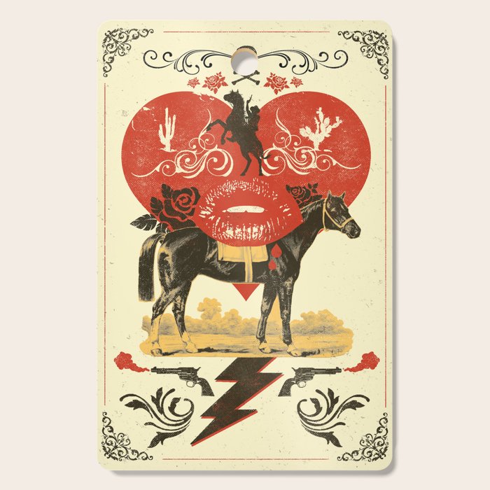 GOTHIC COWBOY Cutting Board Gallery Image 1