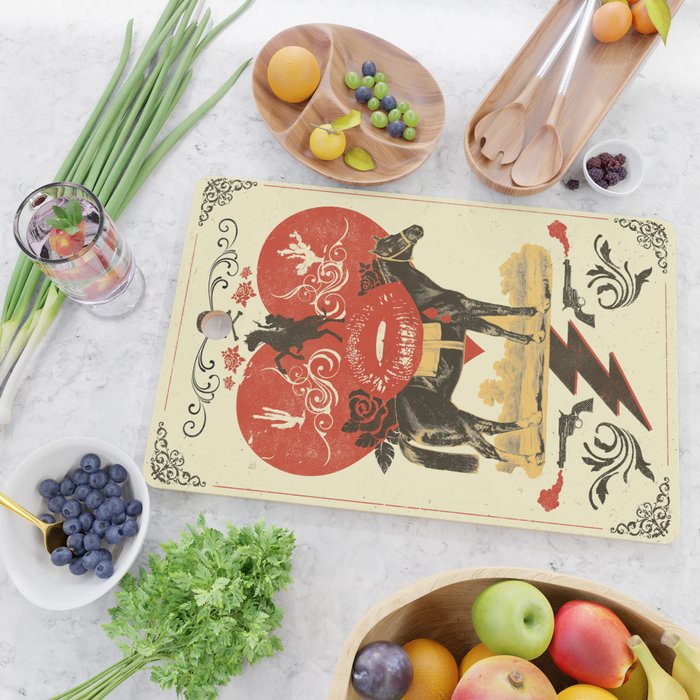 GOTHIC COWBOY Cutting Board Gallery Image 2