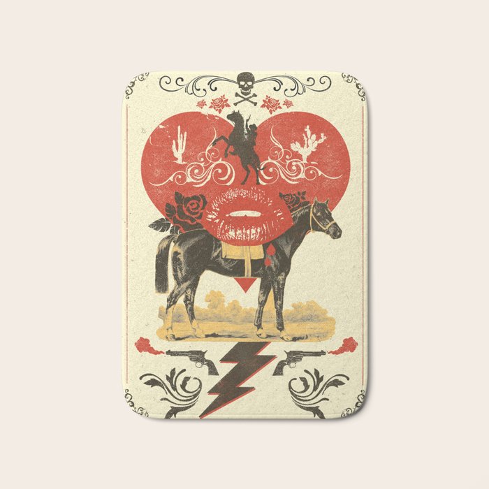 GOTHIC COWBOY Bath Mat Gallery Image 1