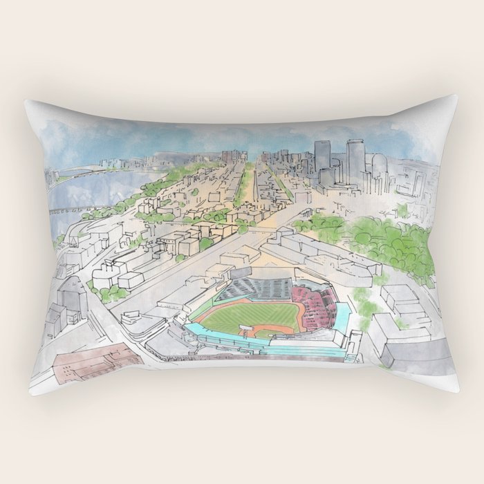 Fenway Park Rectangular Pillow Gallery Image 2