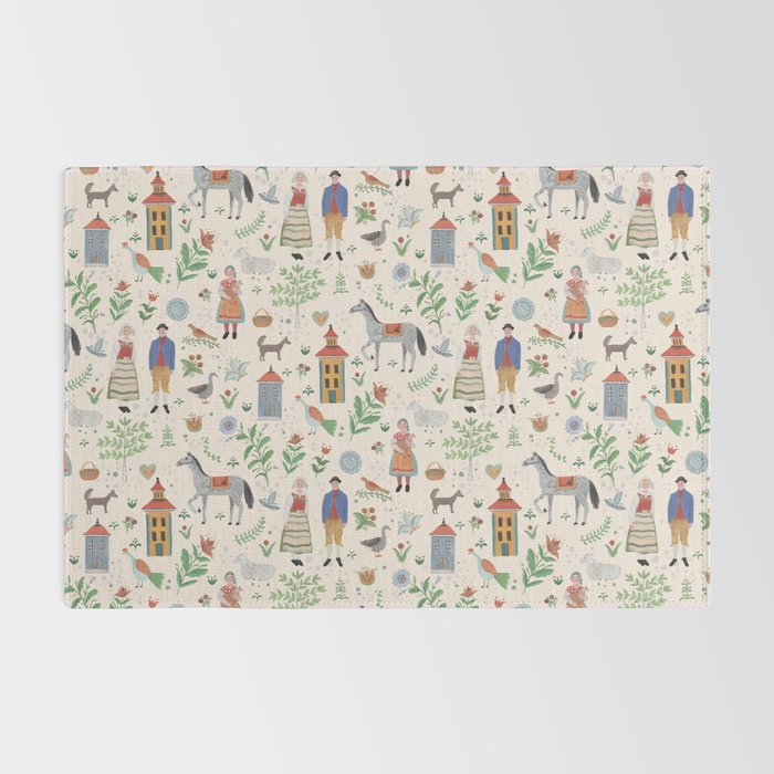 Swedish Folk Art Rug Gallery Image 2