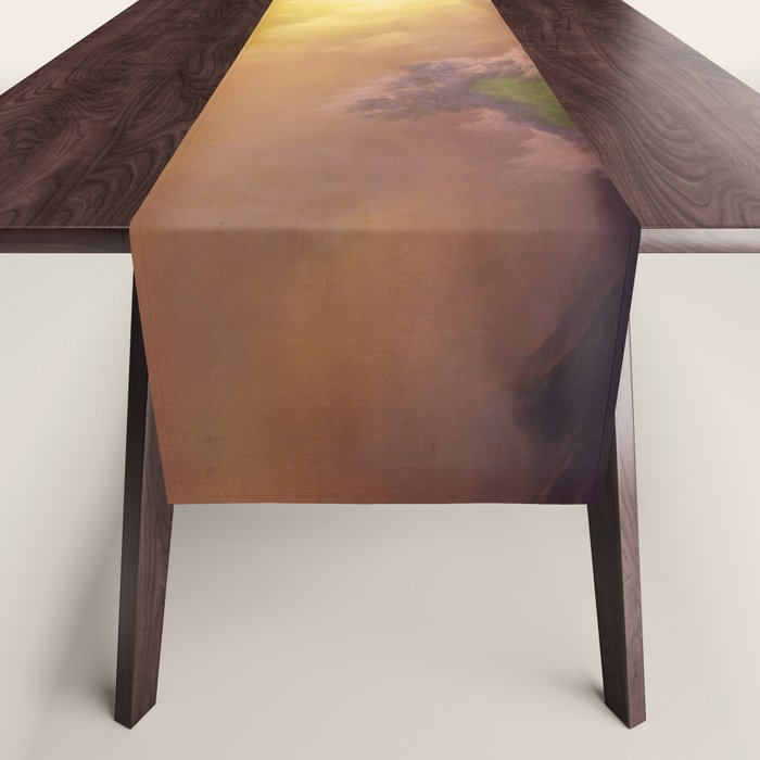 The Ninth Wave nautical sunset ocean storm landscape masterpiece by Ivan Aivazovsky Table Runner Gallery Image 1