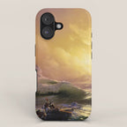 The Ninth Wave nautical sunset ocean storm landscape masterpiece by Ivan Aivazovsky iPhone Case Gallery Image 1