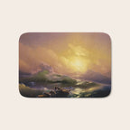 The Ninth Wave nautical sunset ocean storm landscape masterpiece by Ivan Aivazovsky Bath Mat Gallery Image 1