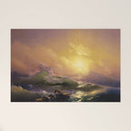 The Ninth Wave nautical sunset ocean storm landscape masterpiece by Ivan Aivazovsky Welcome Mat Gallery Image 1