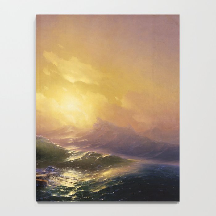 The Ninth Wave nautical sunset ocean storm landscape masterpiece by Ivan Aivazovsky Notebook Gallery Image 4