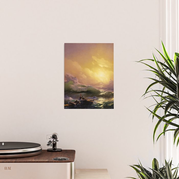 The Ninth Wave nautical sunset ocean storm landscape masterpiece by Ivan Aivazovsky Poster Gallery Image 2