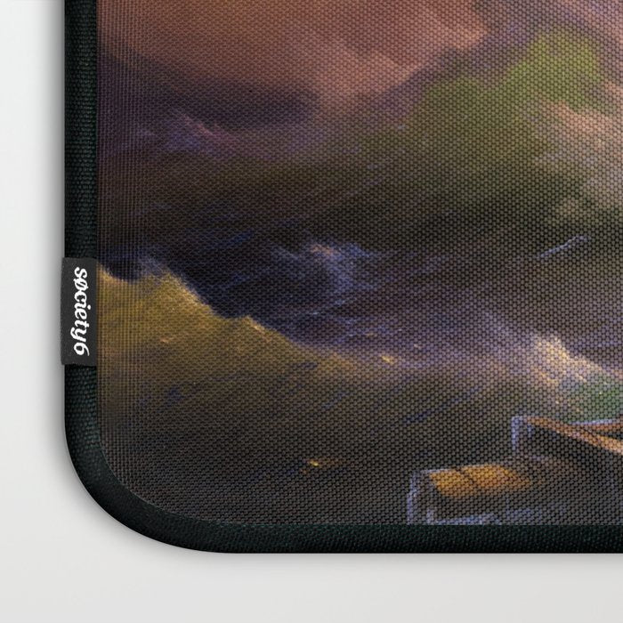 The Ninth Wave nautical sunset ocean storm landscape masterpiece by Ivan Aivazovsky Laptop Sleeve Gallery Image 3