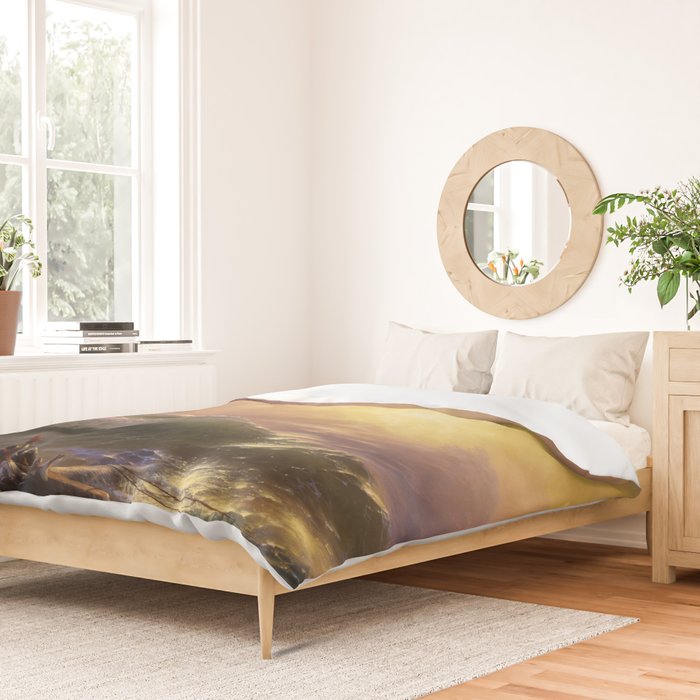 The Ninth Wave nautical sunset ocean storm landscape masterpiece by Ivan Aivazovsky Duvet Cover Gallery Image 2