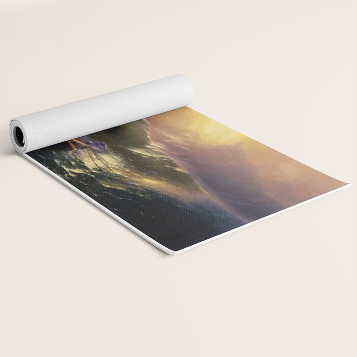 The Ninth Wave nautical sunset ocean storm landscape masterpiece by Ivan Aivazovsky Yoga Mat Gallery Image 2