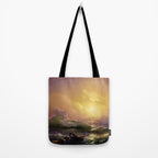 The Ninth Wave nautical sunset ocean storm landscape masterpiece by Ivan Aivazovsky Tote Bag Gallery Image 2