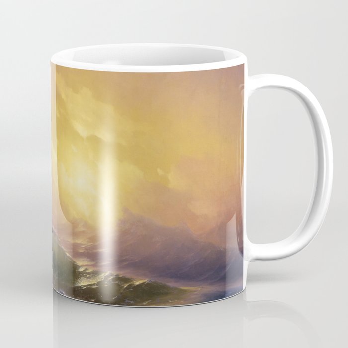 The Ninth Wave nautical sunset ocean storm landscape masterpiece by Ivan Aivazovsky Coffee Mug Gallery Image 1