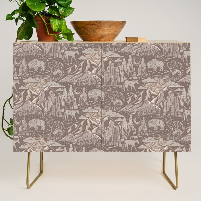 Wild West - Taupe Neutral  Credenza Gallery Image 1