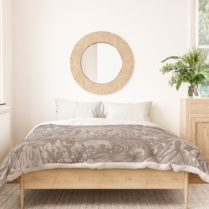Wild West - Taupe Neutral  Duvet Cover Gallery Image 3