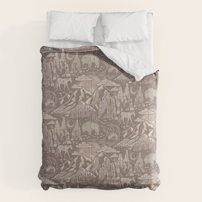 Wild West - Taupe Neutral  Comforter Gallery Image 1