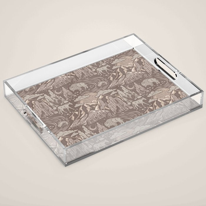 Wild West - Taupe Neutral  Acrylic Tray Gallery Image 1