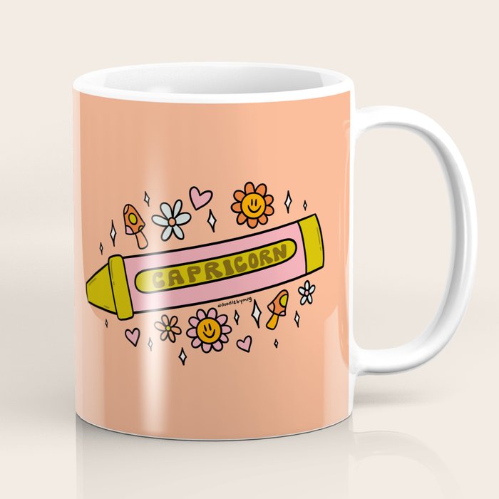 Capricorn Crayon Coffee Mug Gallery Image 1