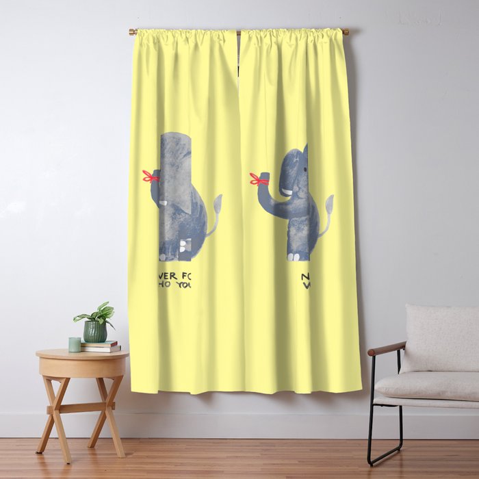 Elephant never forgets Window Curtain Gallery Image 1