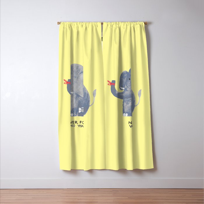 Elephant never forgets Window Curtain Gallery Image 3