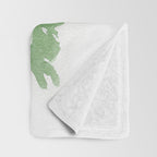 Pine Trees and Woodland Animals Watercolor Throw Blanket Gallery Image 3