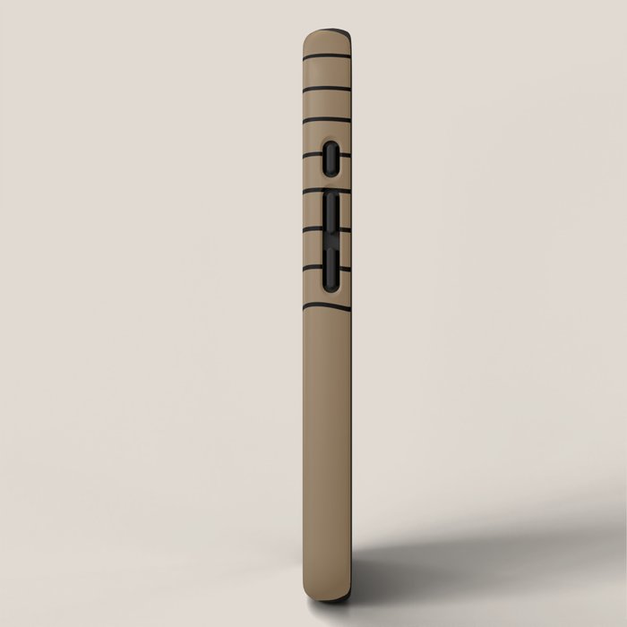 Minimal Arch XLIII Natural Tan Modern Geometric Lines iPhone Case Gallery Image 2