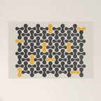 Abstract Mid-Century Pattern Welcome Mat Gallery Image 1