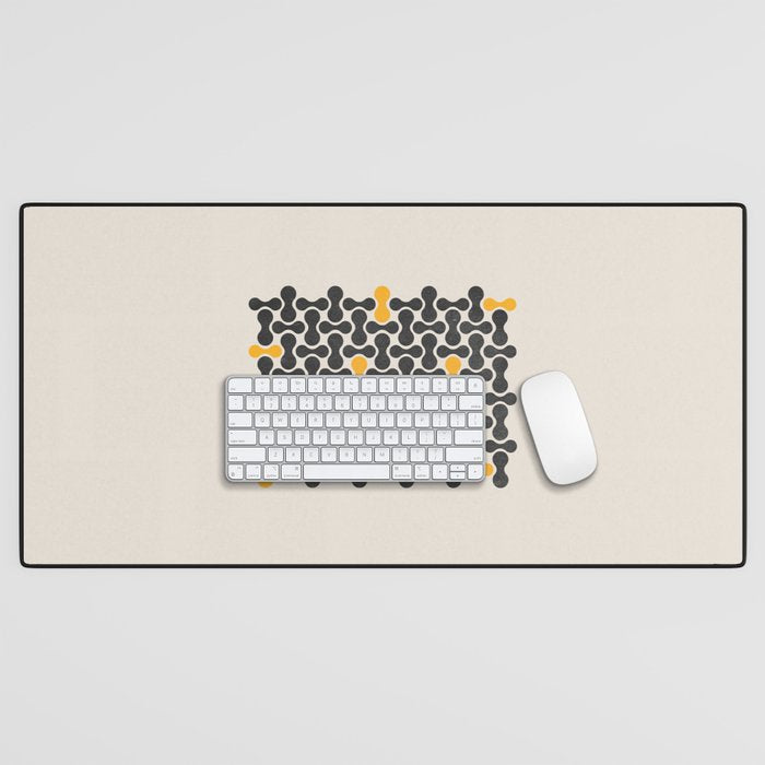 Abstract Mid-Century Pattern Desk Mat Gallery Image 1