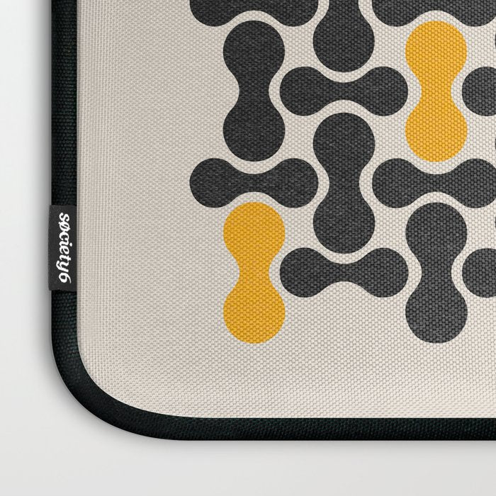 Abstract Mid-Century Pattern Laptop Sleeve Gallery Image 3