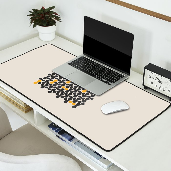 Abstract Mid-Century Pattern Desk Mat Gallery Image 2
