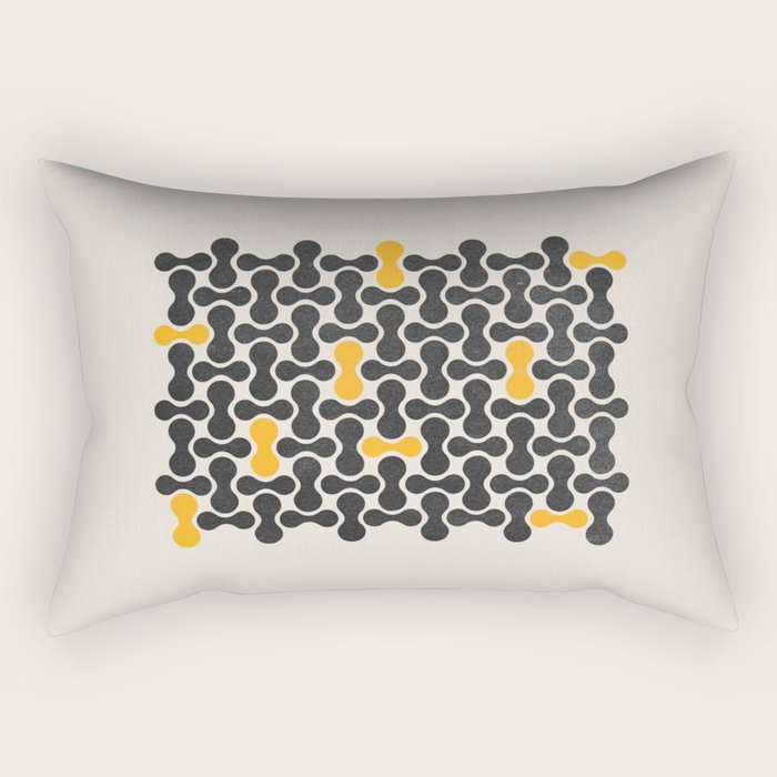 Abstract Mid-Century Pattern Rectangular Pillow Gallery Image 2