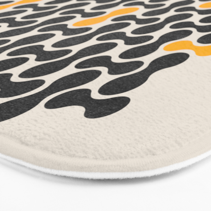 Abstract Mid-Century Pattern Bath Mat Gallery Image 3