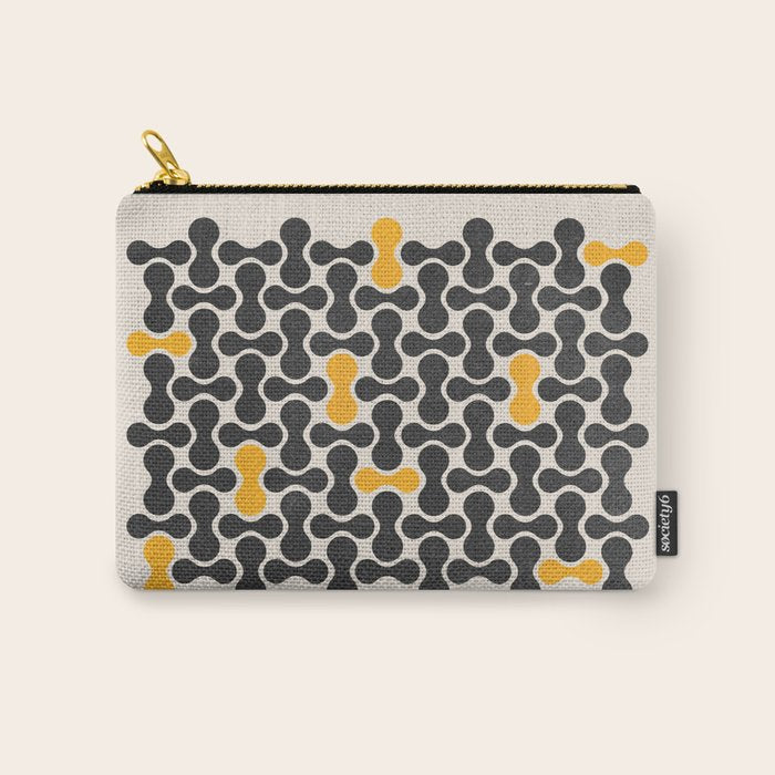 Abstract Mid-Century Pattern Carry All Pouch Gallery Image 1
