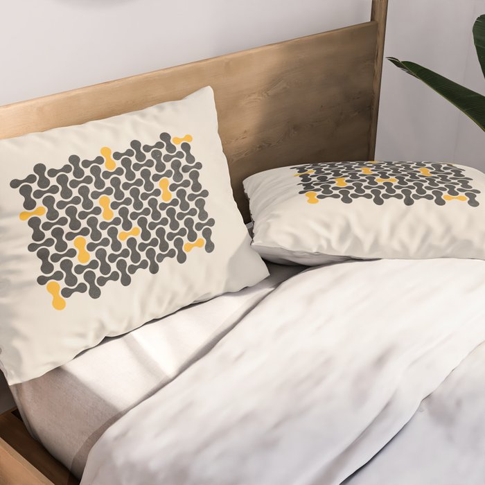 Abstract Mid-Century Pattern Pillow Sham Gallery Image 2