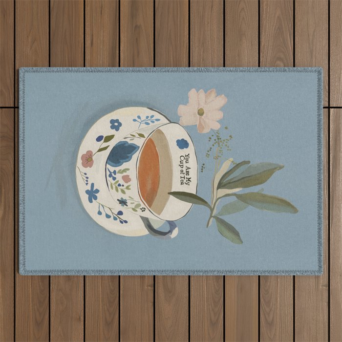 You are My Cup of Tea 3 Outdoor Rug Gallery Image 1