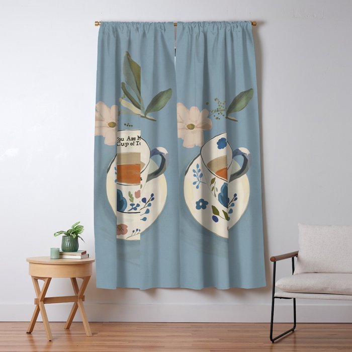 You are My Cup of Tea 3 Window Curtain Gallery Image 1