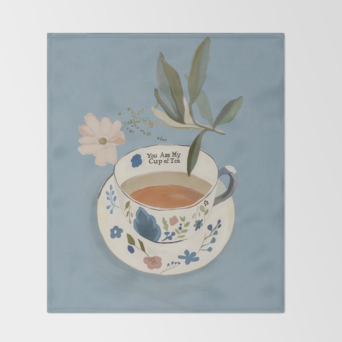 You are My Cup of Tea 3 Throw Blanket Gallery Image 2