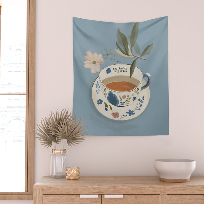 You are My Cup of Tea 3 Wall Tapestry Gallery Image 2