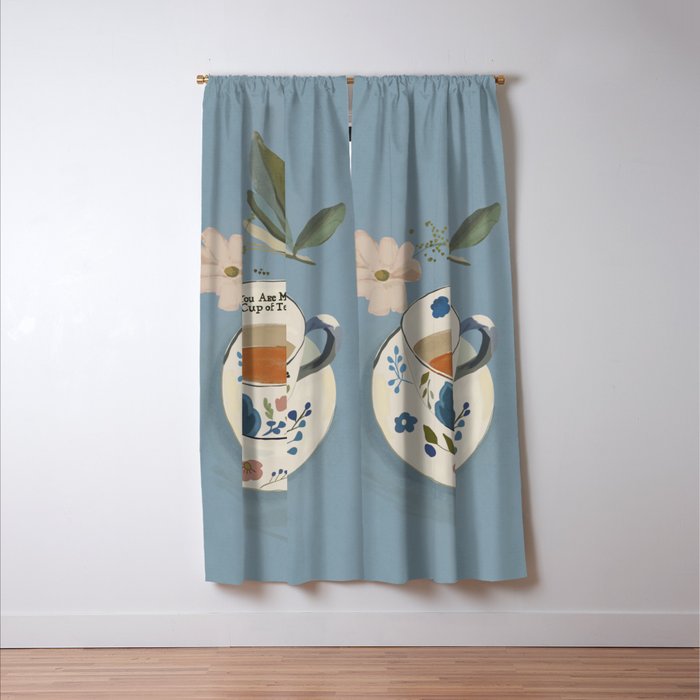 You are My Cup of Tea 3 Window Curtain Gallery Image 3