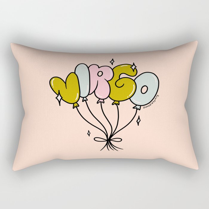 Virgo Balloons Rectangular Pillow Gallery Image 2