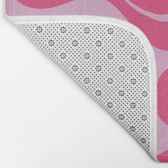 Hot Pink Dripping Smiley Bath Mat Gallery Image 2