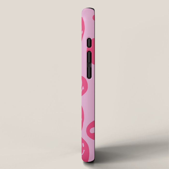 Hot Pink Dripping Smiley iPhone Case Gallery Image 2